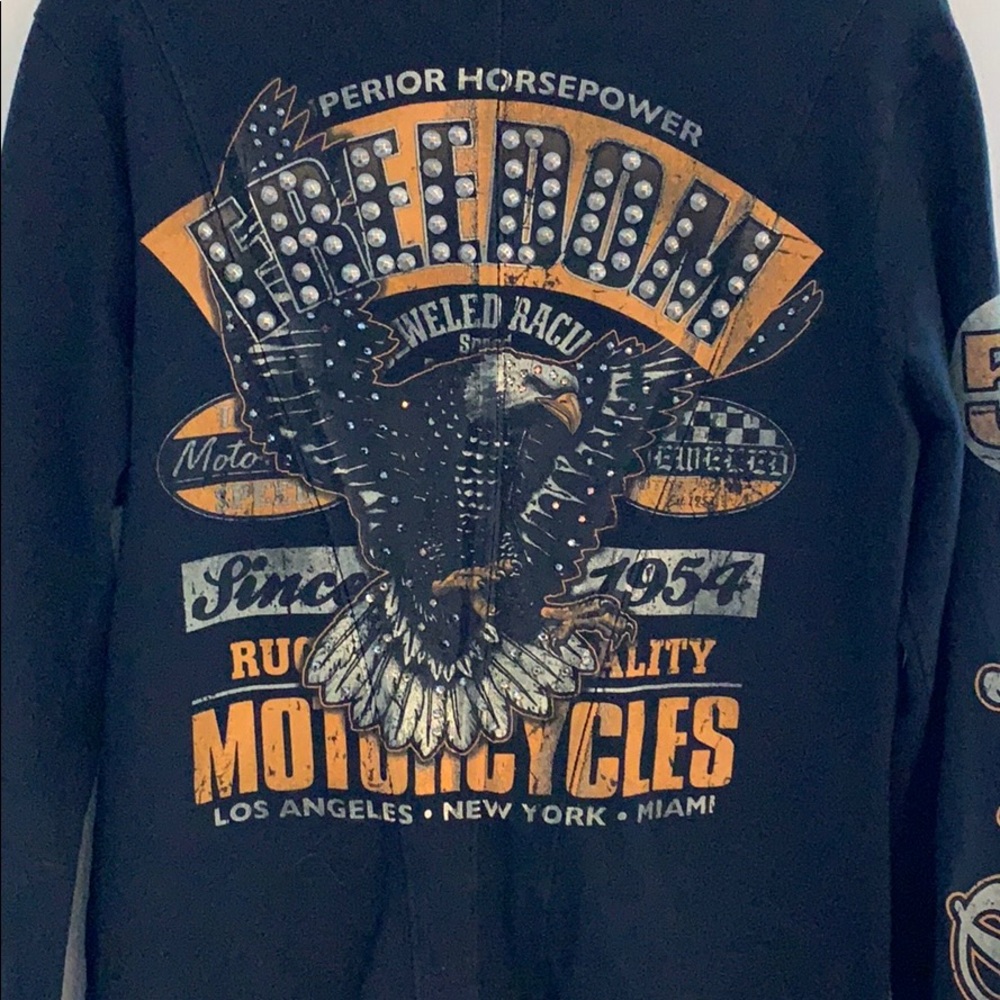Bejeweled brand jacket